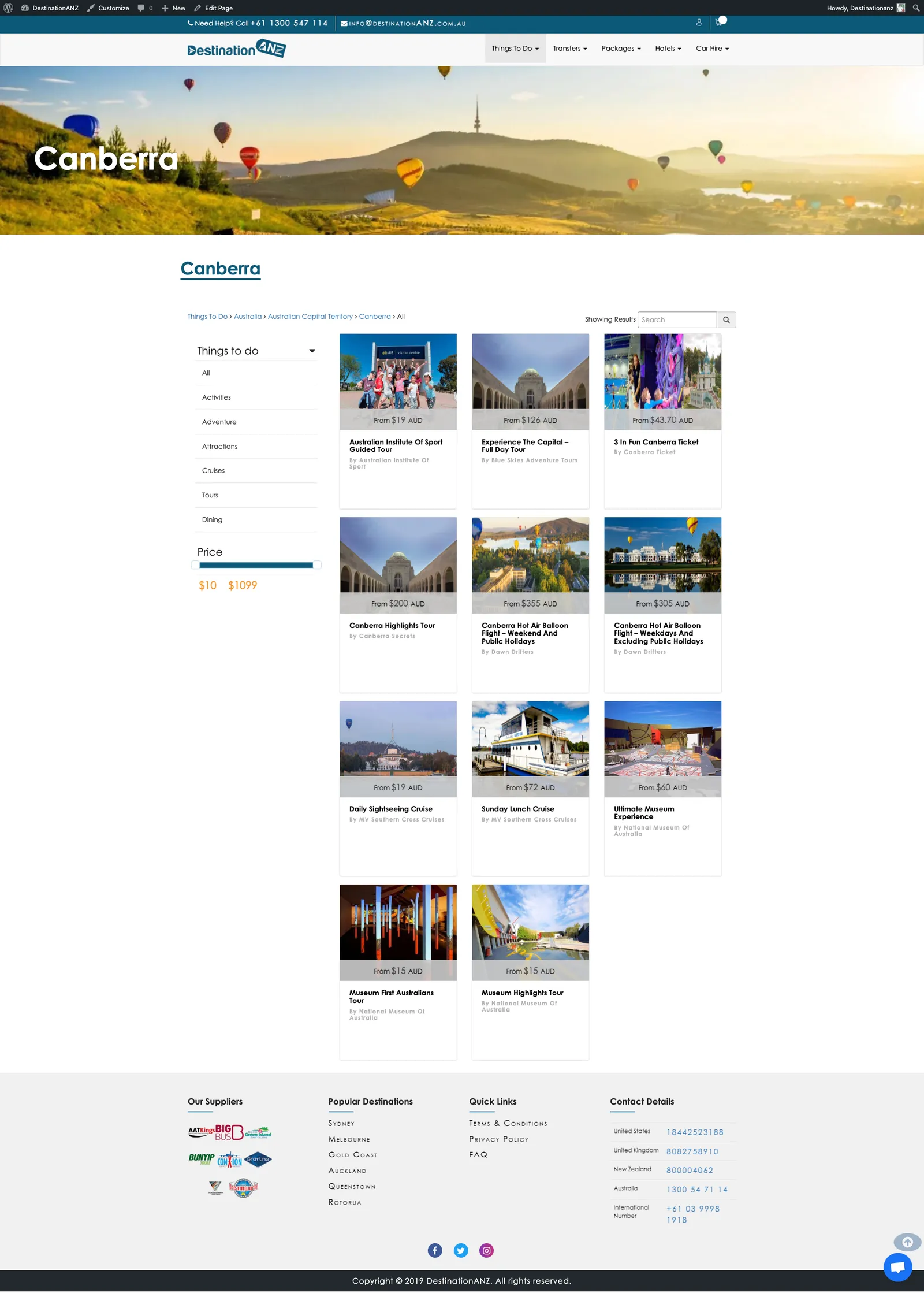 Destinationanz screenshot