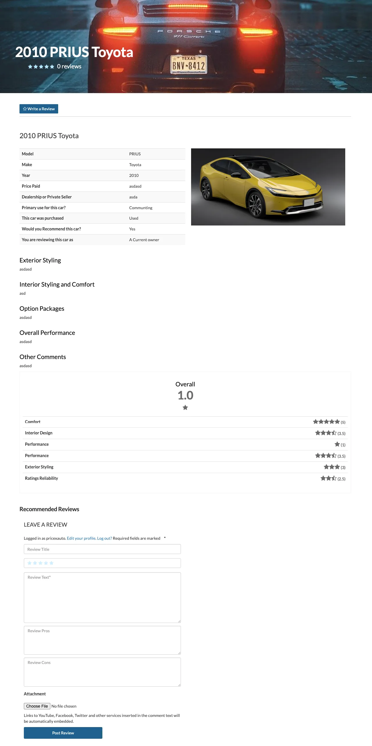 PriceXauto screenshot