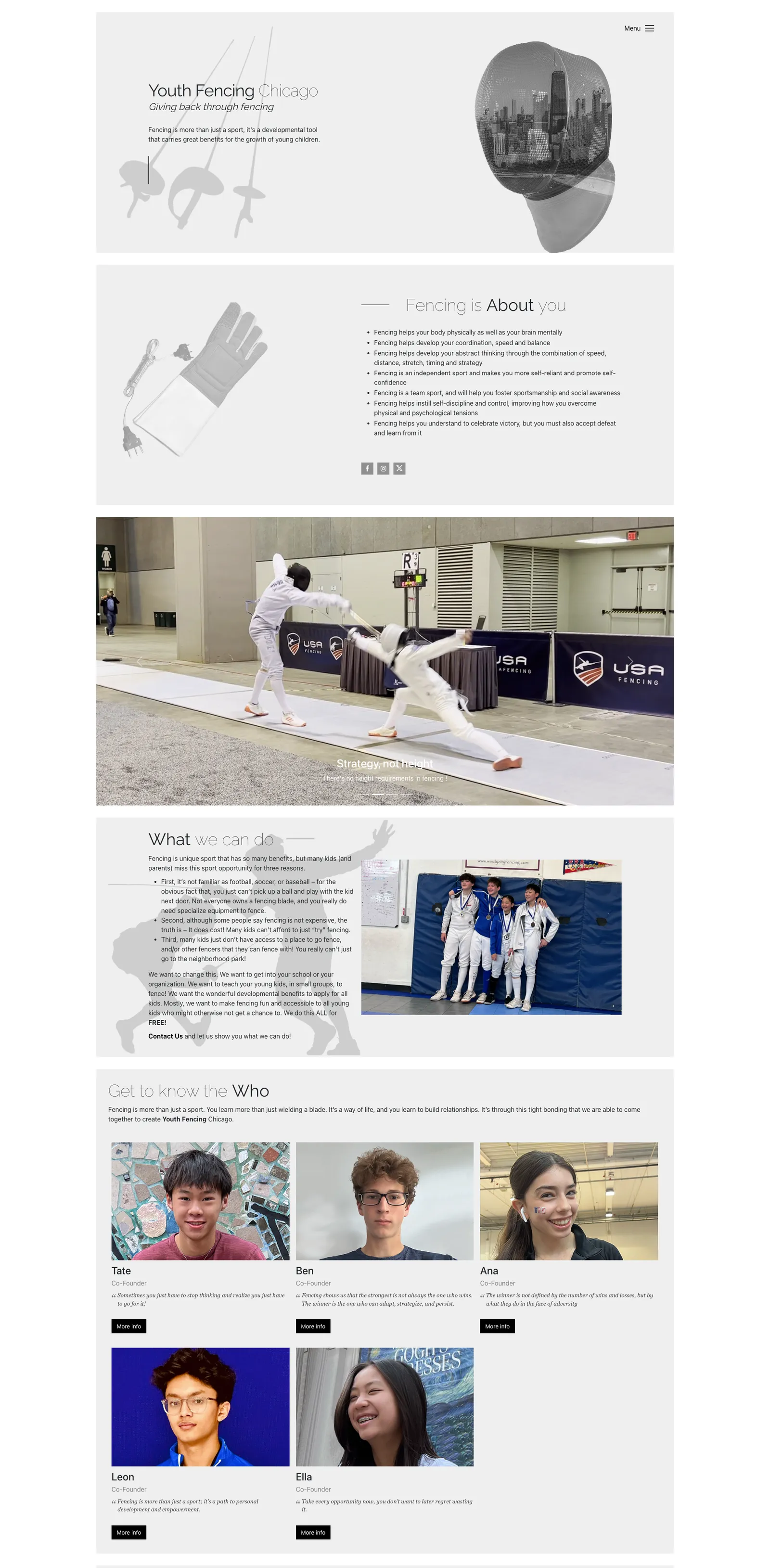 Youth Fencing Chicago screenshot