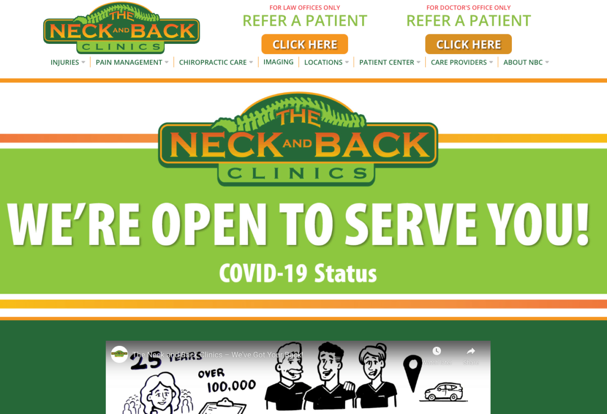 The neck and back clinics